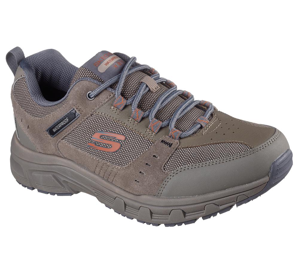 Men Skechers Relaxed Fit: Oak Canyon - Rydell Sneakers Tan Grey  USA |  8064-QOXJI