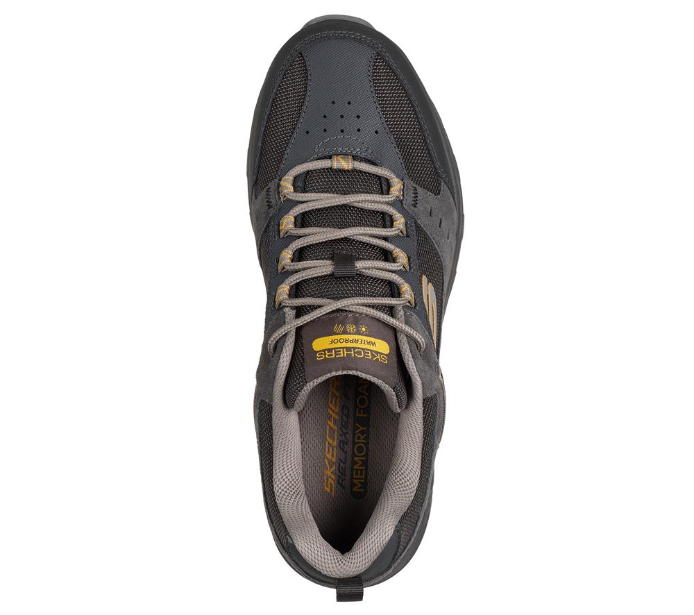 Men Skechers Relaxed Fit: Oak Canyon - Rydell Lace Up Stone / Brown  USA |  7350-FHMRU