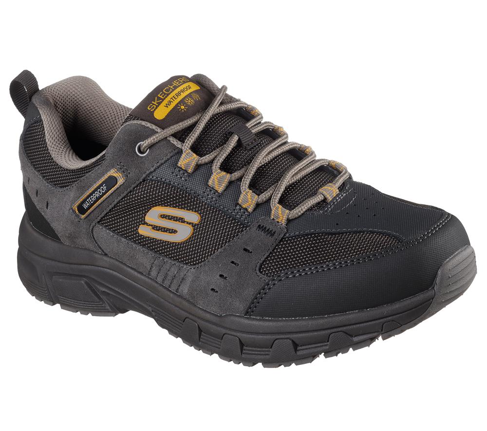 Men Skechers Relaxed Fit: Oak Canyon - Rydell Lace Up Stone / Brown  USA |  7350-FHMRU