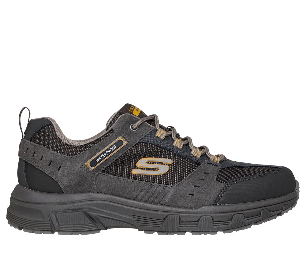Men Skechers Relaxed Fit: Oak Canyon - Rydell Lace Up Stone / Brown  USA |  7350-FHMRU