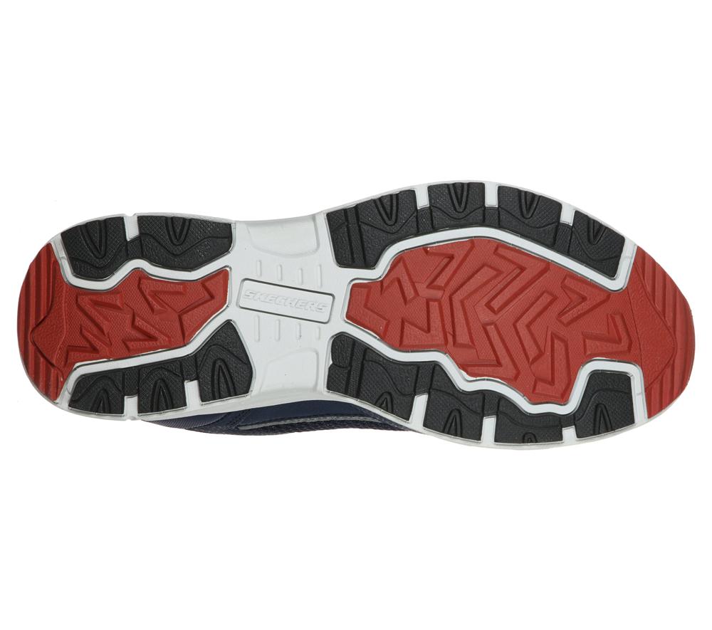 Men Skechers Relaxed Fit: Oak Canyon - Verketta Sneakers Navy / Gray  USA |  6910-BORUV