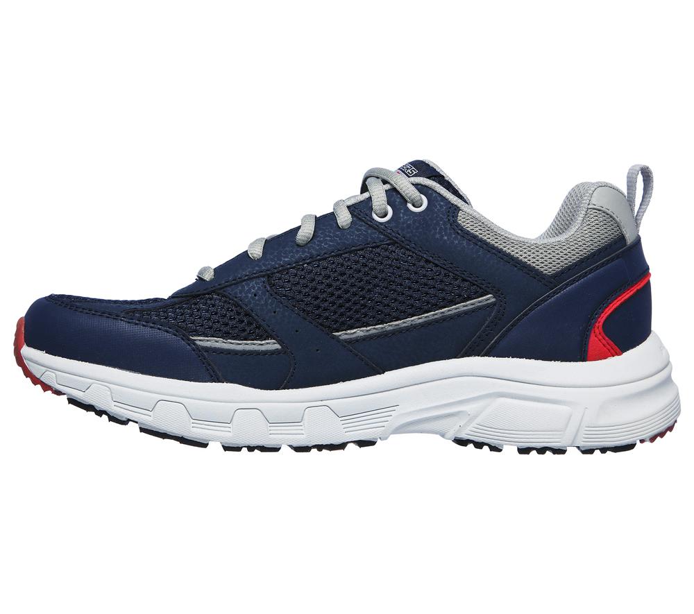 Men Skechers Relaxed Fit: Oak Canyon - Verketta Sneakers Navy / Gray  USA |  6910-BORUV