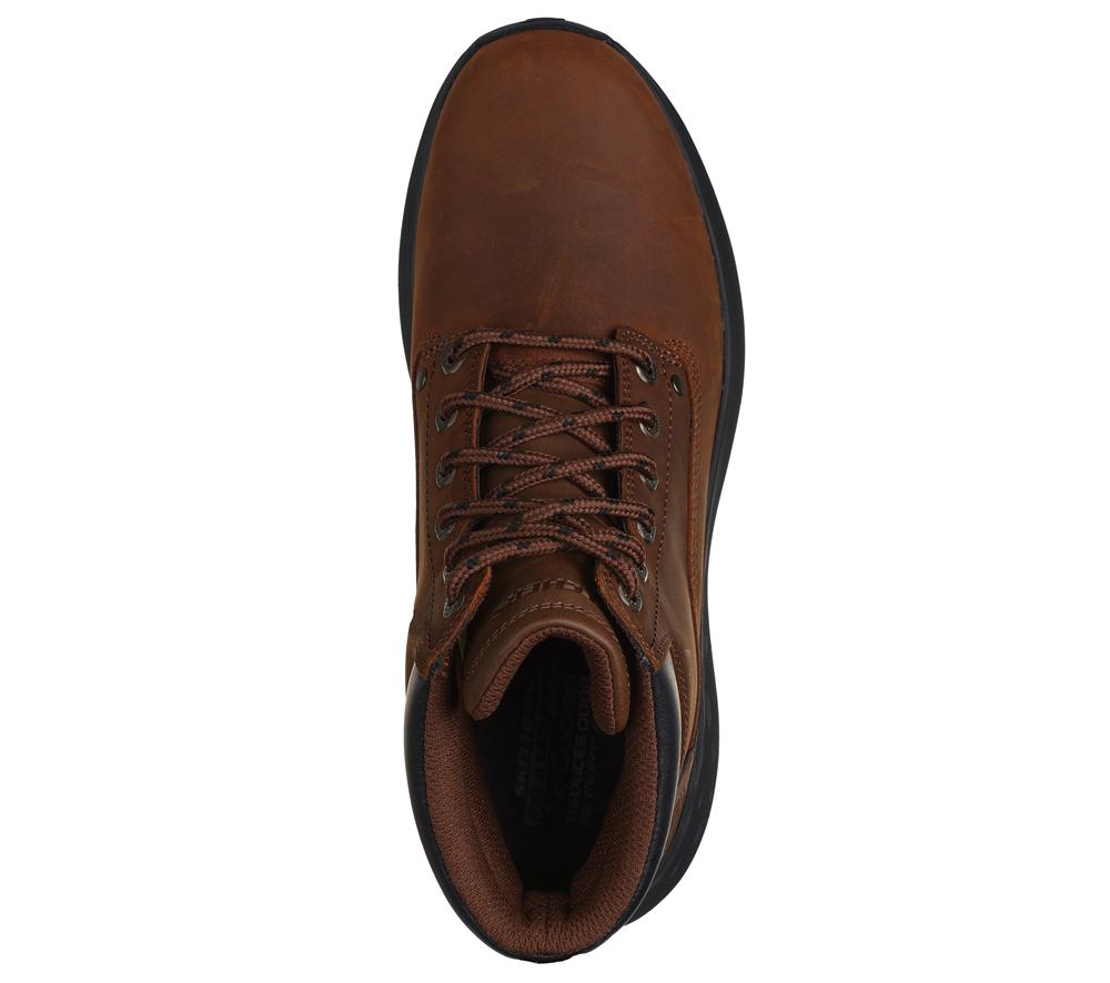 Men Skechers Relaxed Fit: Parson - Ederic Boots Brown  USA |  5264-BQSDX