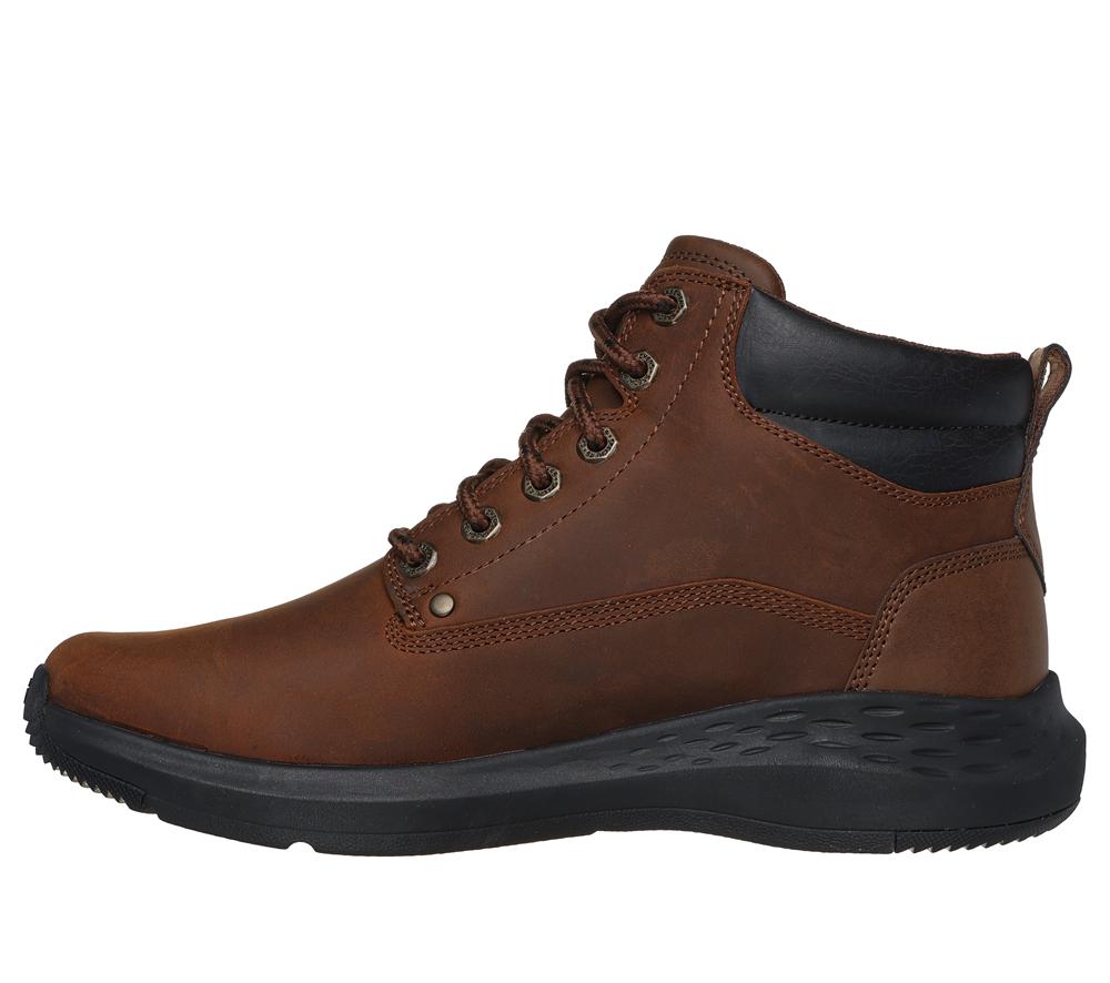 Men Skechers Relaxed Fit: Parson - Ederic Boots Brown  USA |  5264-BQSDX