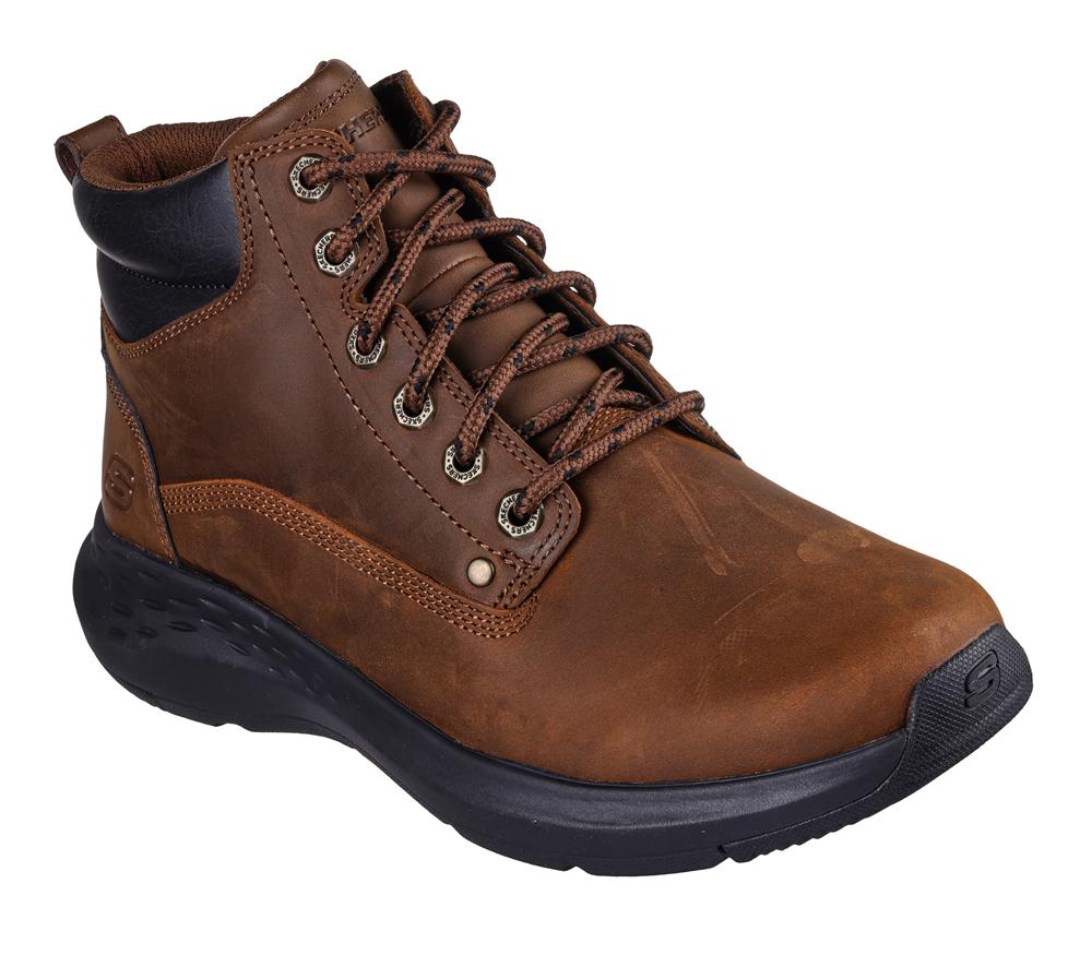Men Skechers Relaxed Fit: Parson - Ederic Boots Brown  USA |  5264-BQSDX