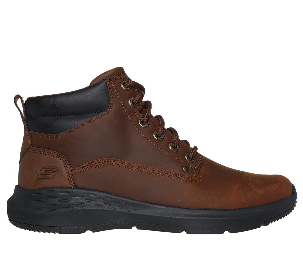 Men Skechers Relaxed Fit: Parson - Ederic Boots Brown  USA |  5264-BQSDX