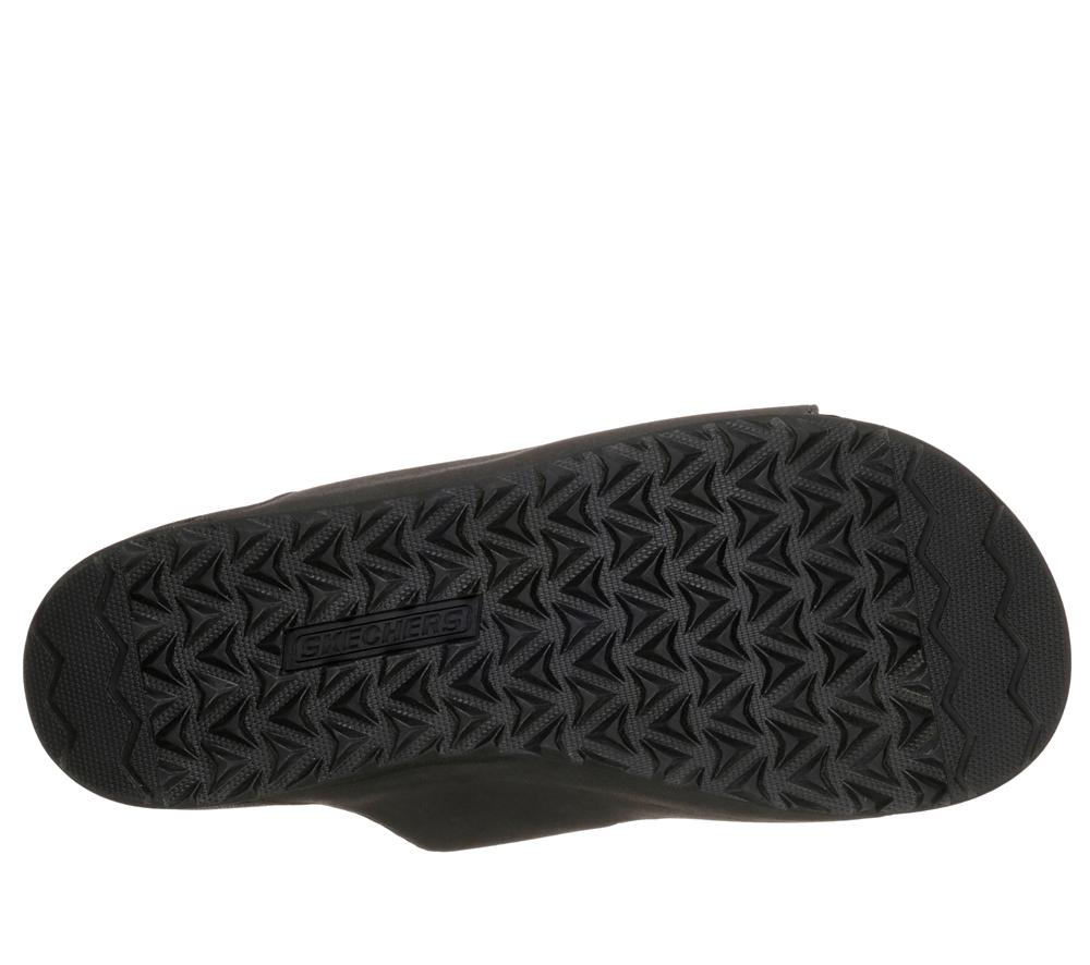 Men Skechers Relaxed Fit: Pelem - Rolento Sandals Black  USA |  9301-EKMSZ