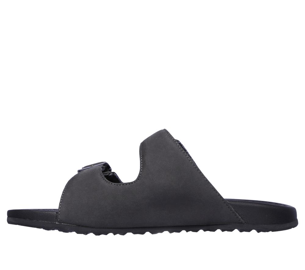 Men Skechers Relaxed Fit: Pelem - Rolento Sandals Black  USA |  9301-EKMSZ