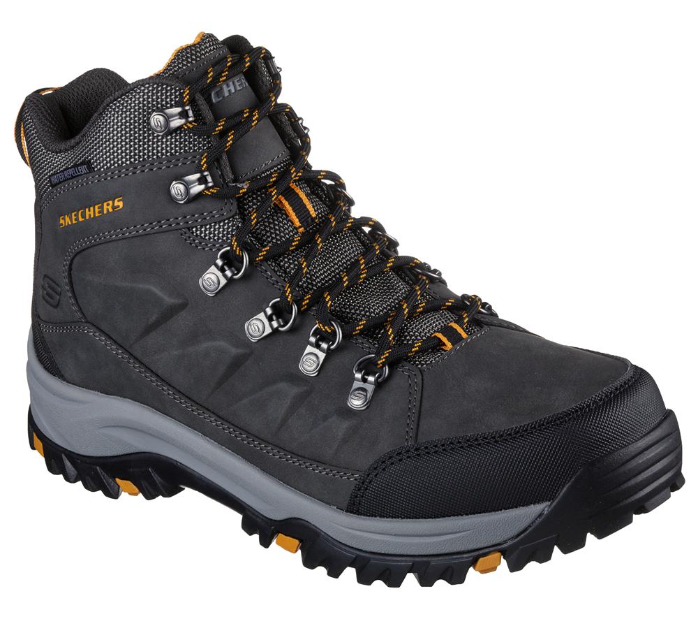 Men Skechers Relaxed Fit: Relment - Daggett Boots Charcoal  USA |  5107-MWVYO