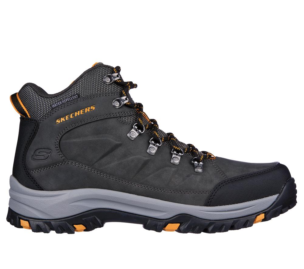 Men Skechers Relaxed Fit: Relment - Daggett Boots Charcoal  USA |  5107-MWVYO