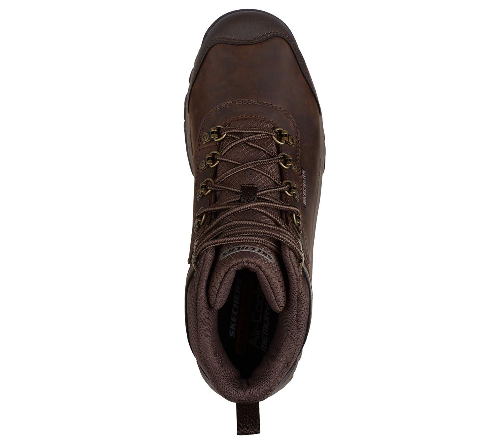 Men Skechers Relaxed Fit: Relment - Lennox Lace Up Cocoa Brown  USA |  2638-CGTKA