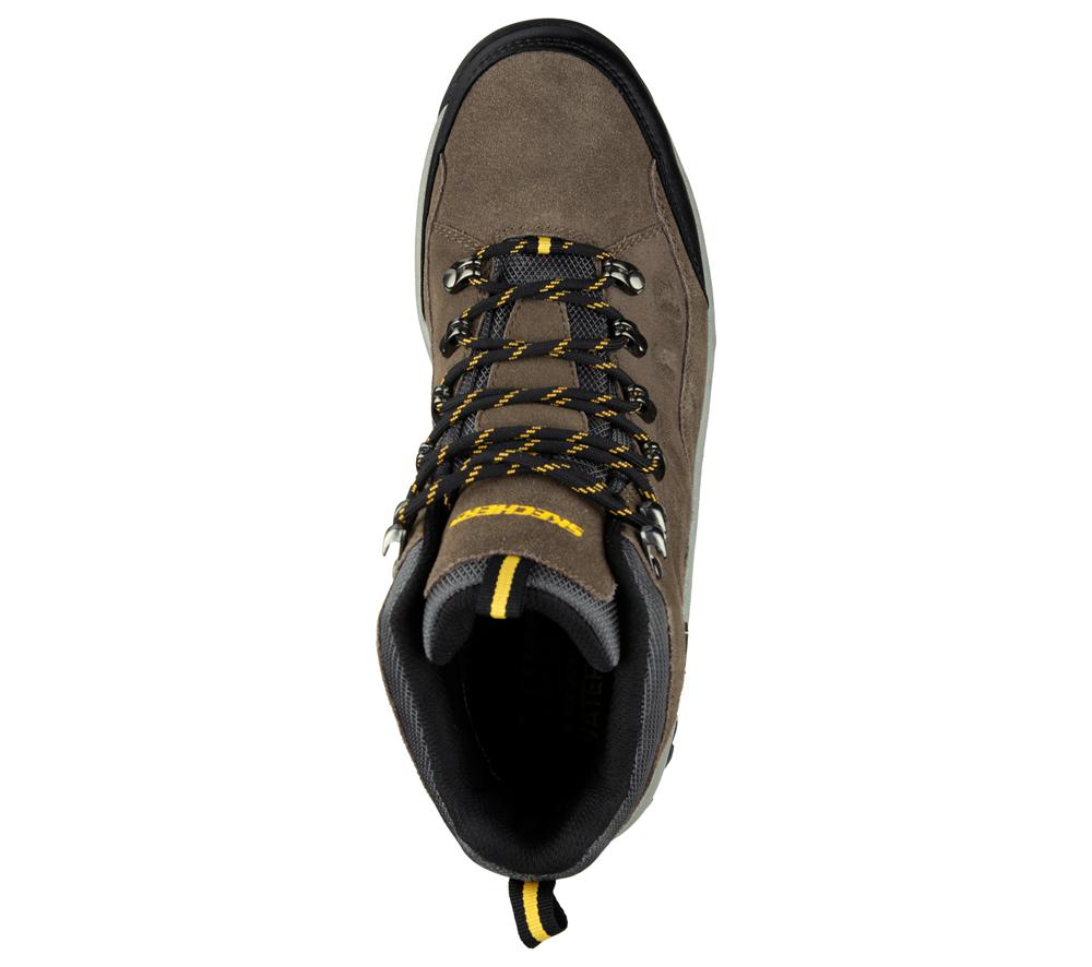 Men Skechers Relaxed Fit: Relment - Pelmo Lace Up Khaki  USA |  2165-TOJGM