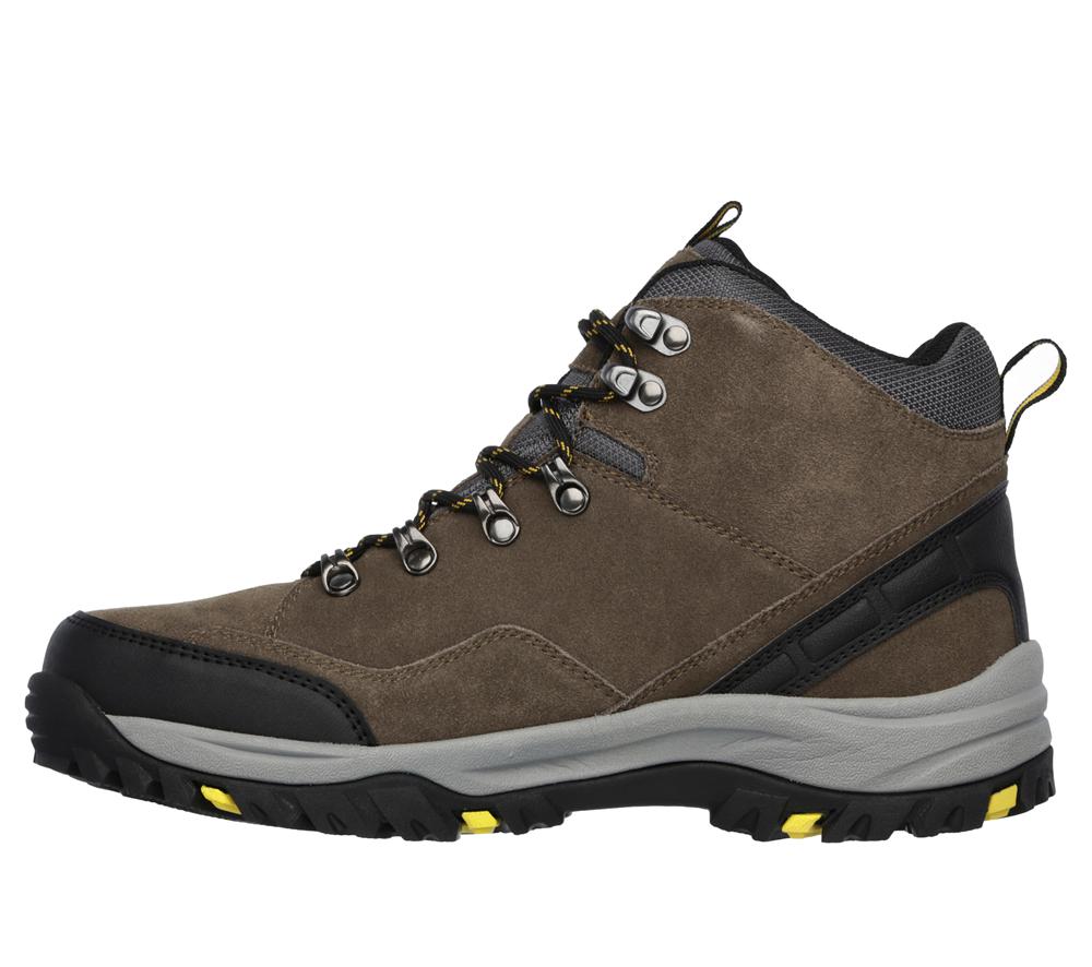 Men Skechers Relaxed Fit: Relment - Pelmo Lace Up Khaki  USA |  2165-TOJGM