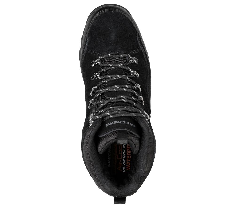 Men Skechers Relaxed Fit: Relment - Pelmo Boots Black  USA |  3142-TEQNF