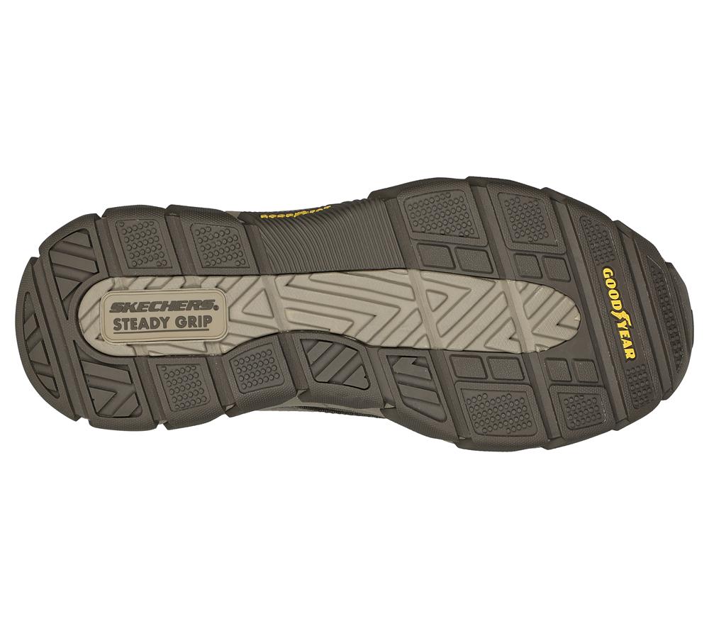 Men Skechers Relaxed Fit: Respected - Loleto Slip On Shoes Brown  USA |  7264-DJEGF