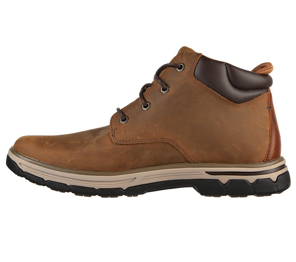 Men Skechers Relaxed Fit: Segment 2.0 - Brogden Lace Up Desert Brown  USA |  0846-TGHOZ