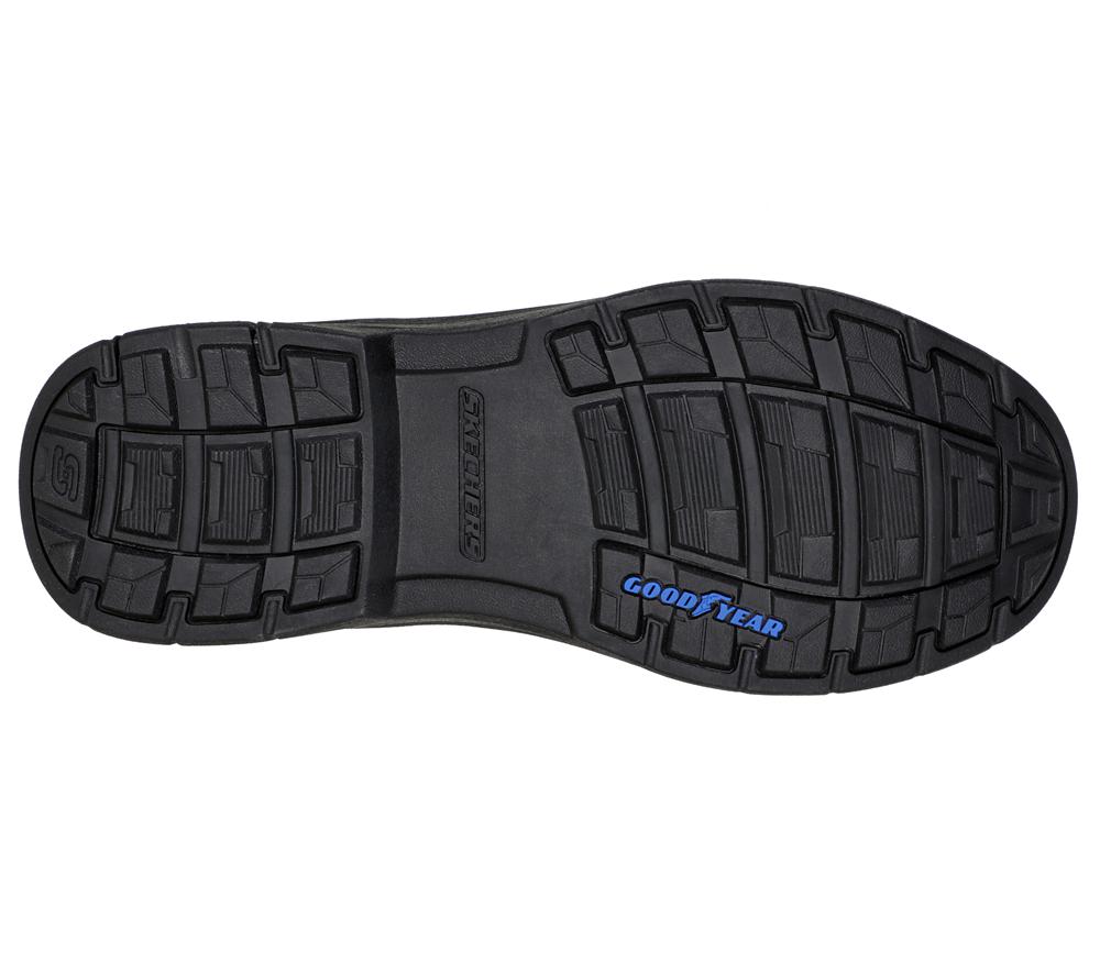 Men Skechers Relaxed Fit: Segment 2.0 - Brogden Lace Up Black  USA |  9652-TAJZU