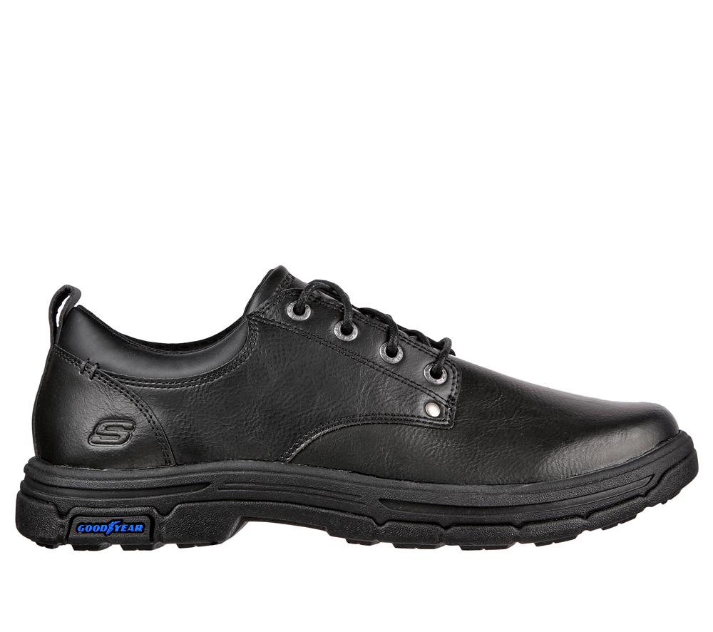 Men Skechers Relaxed Fit: Segment 2.0 - Seggler Lace Up Black  USA |  5983-UAQYS
