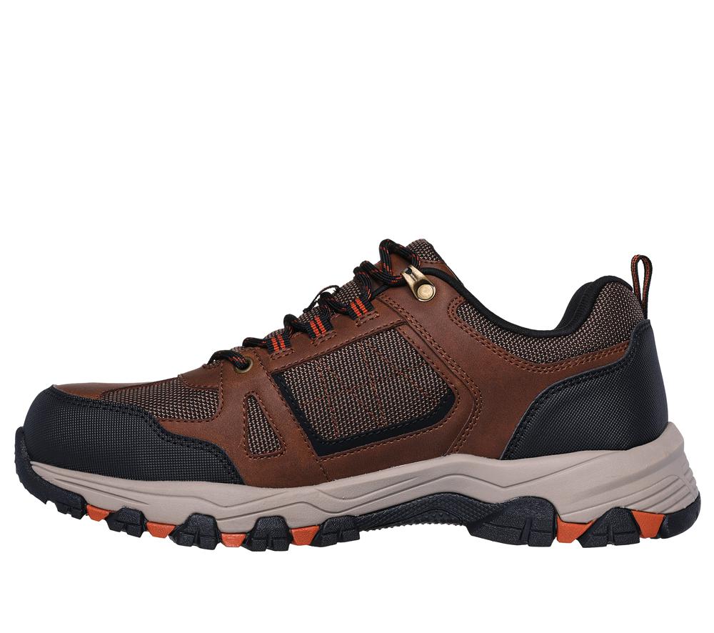 Men Skechers Relaxed Fit: Selmen - Forel Lace Up Brown / Black  USA |  6901-TWGOY
