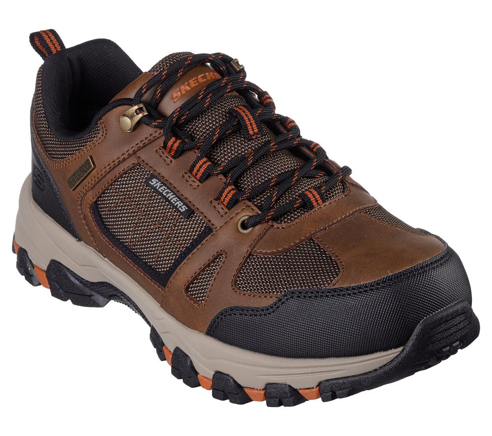 Men Skechers Relaxed Fit: Selmen - Forel Lace Up Brown / Black  USA |  6901-TWGOY