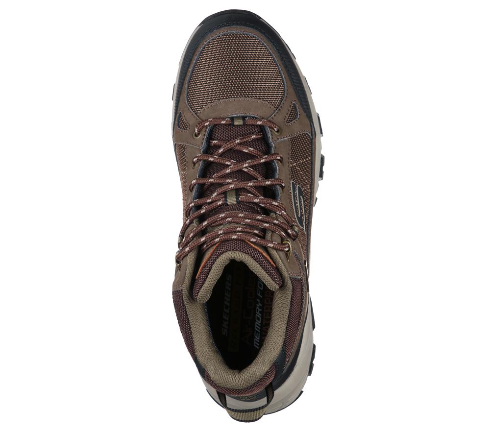 Men Skechers Relaxed Fit: Selmen - Melano Lace Up Chocolate Brown  USA |  6289-XNSEV