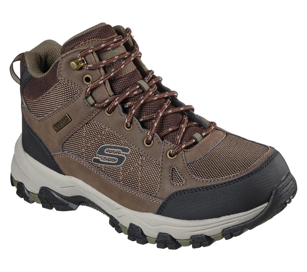 Men Skechers Relaxed Fit: Selmen - Melano Lace Up Chocolate Brown  USA |  6289-XNSEV
