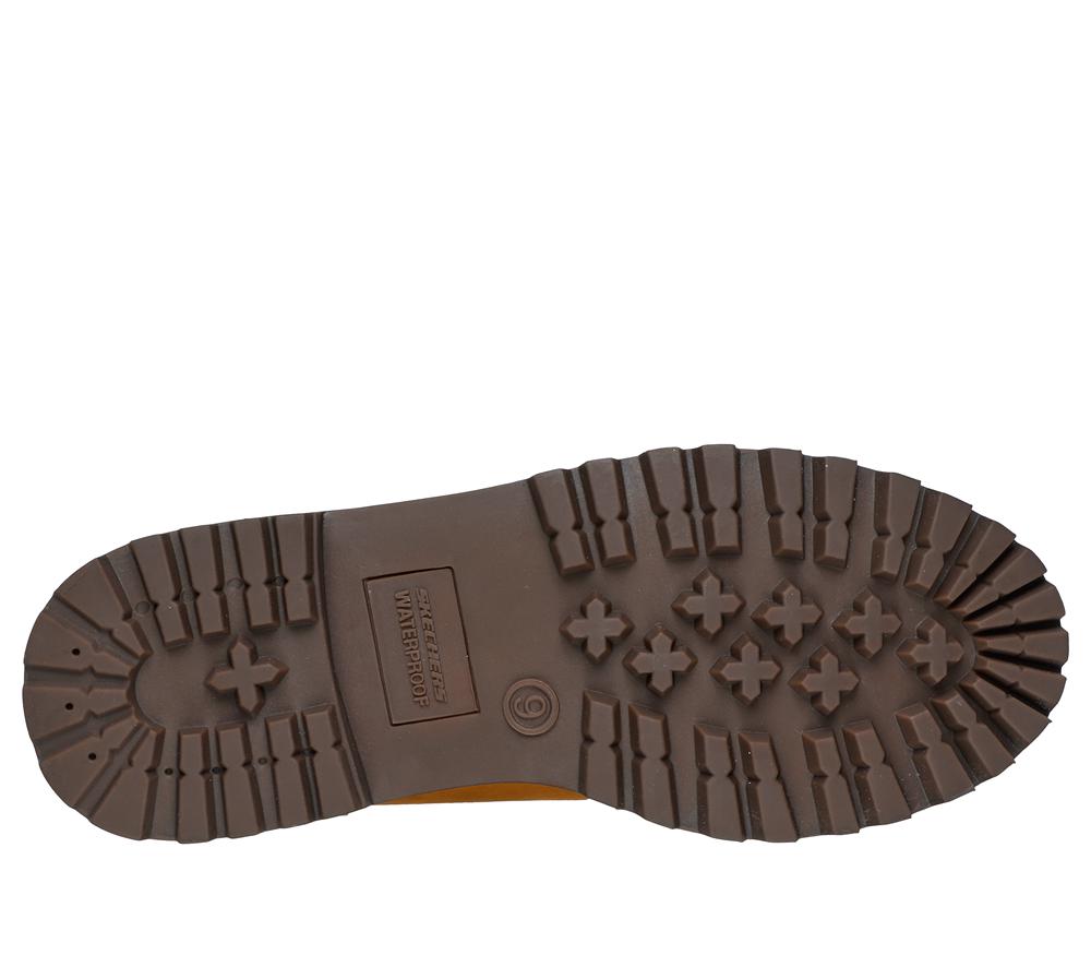 Men Skechers Relaxed Fit: Sergeants - Thaxter Boots Wheat Brown  USA |  8149-XGBWJ