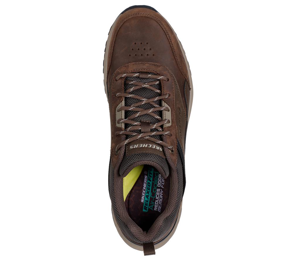 Men Skechers Relaxed Fit: Slade - Peralto Lace Up Cocoa Brown  USA |  3914-VKYUN