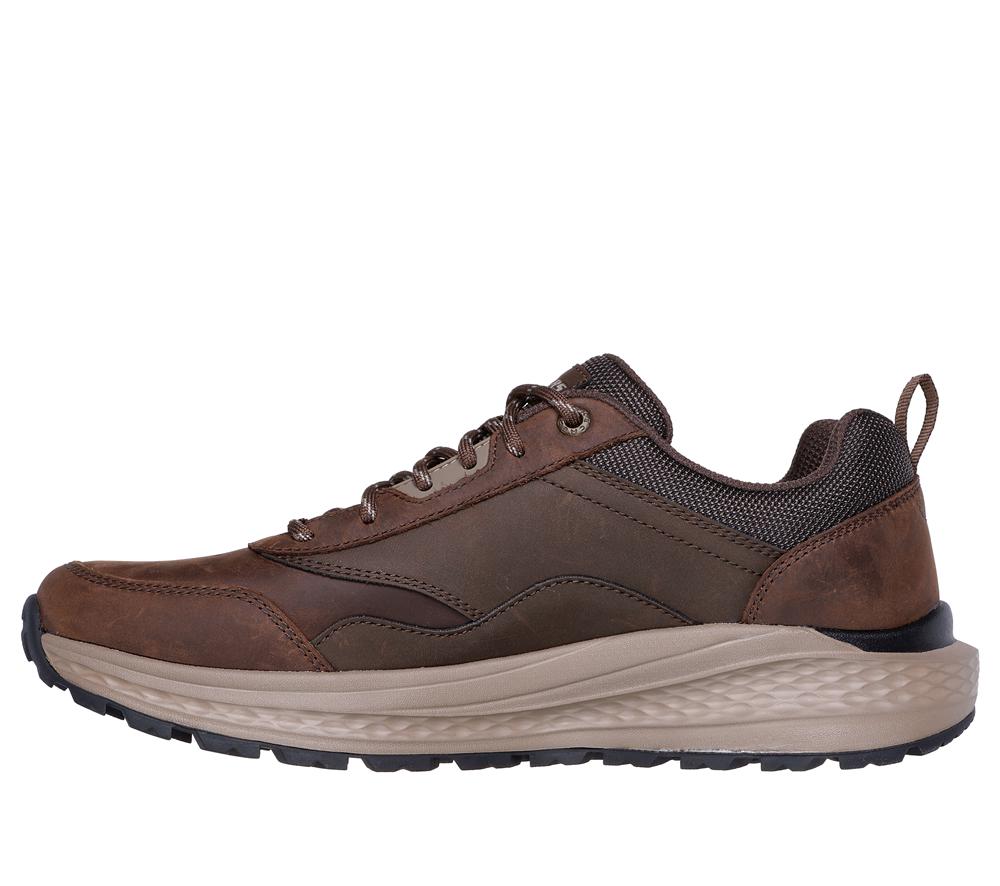 Men Skechers Relaxed Fit: Slade - Peralto Lace Up Cocoa Brown  USA |  3914-VKYUN
