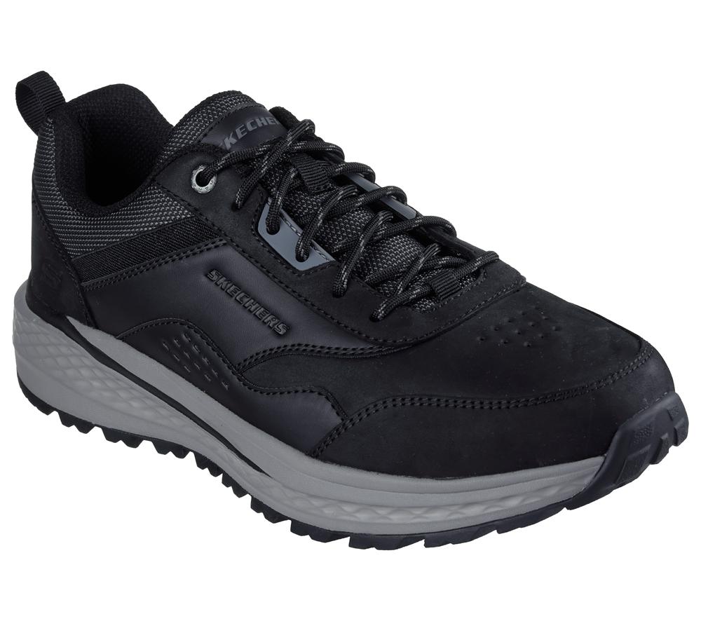 Men Skechers Relaxed Fit: Slade - Peralto Lace Up Black  USA |  0385-OGBXE