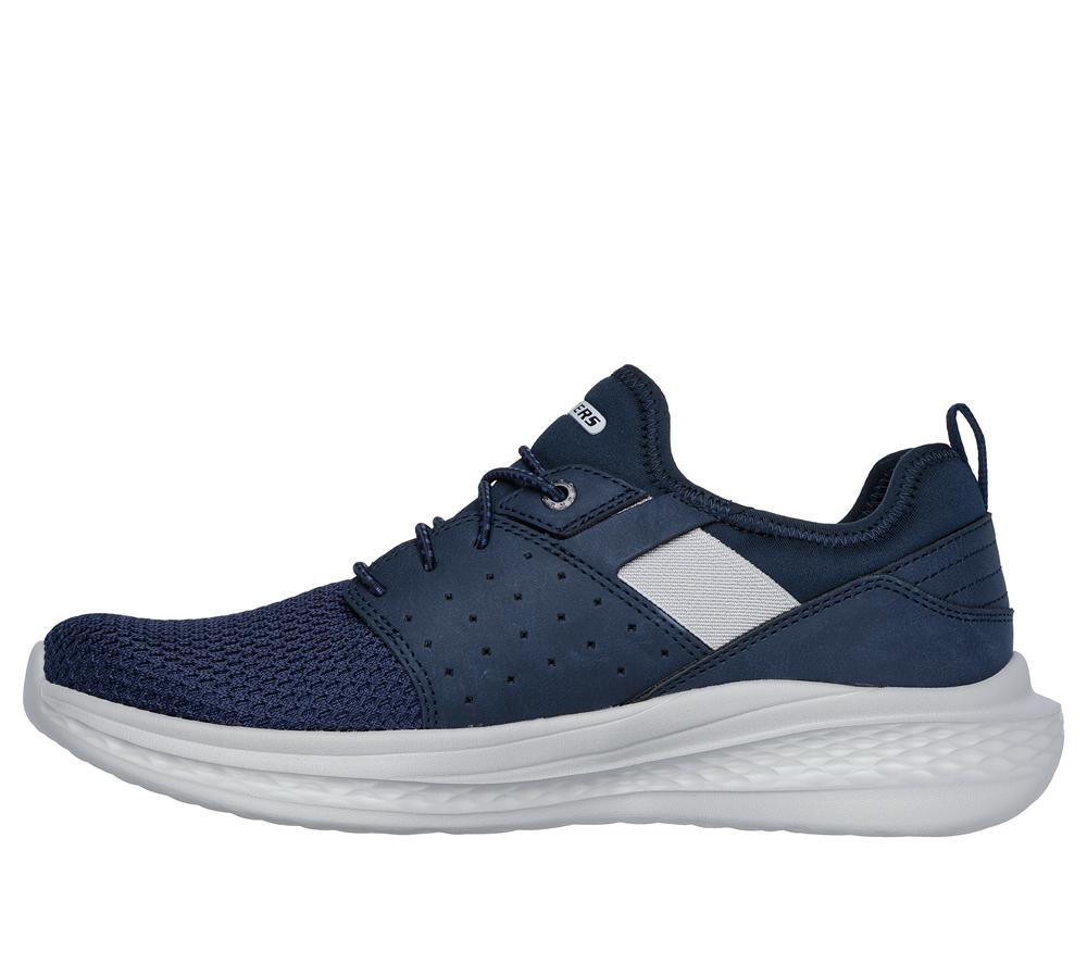 Men Skechers Relaxed Fit: Slade - Raymar Sneakers Navy  USA |  3482-CXEUH
