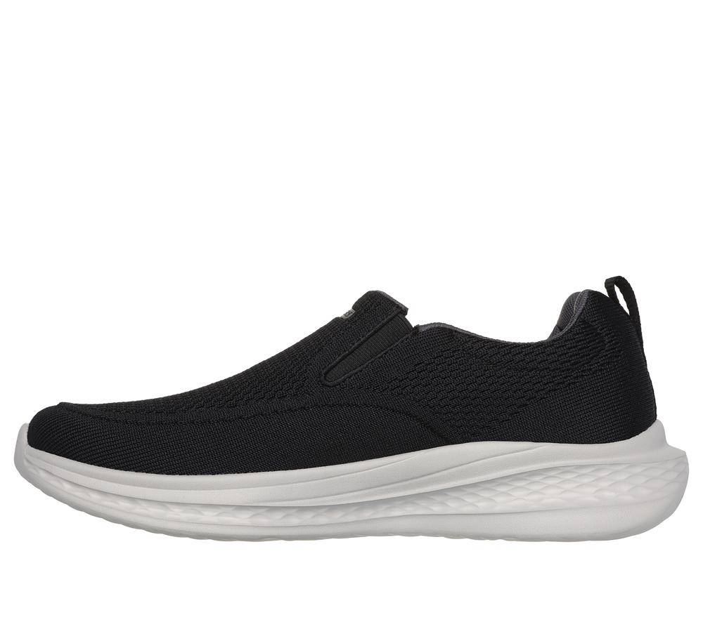 Men Skechers Relaxed Fit: Slade - Royce Slip On Shoes Black  USA |  9504-RSFEA