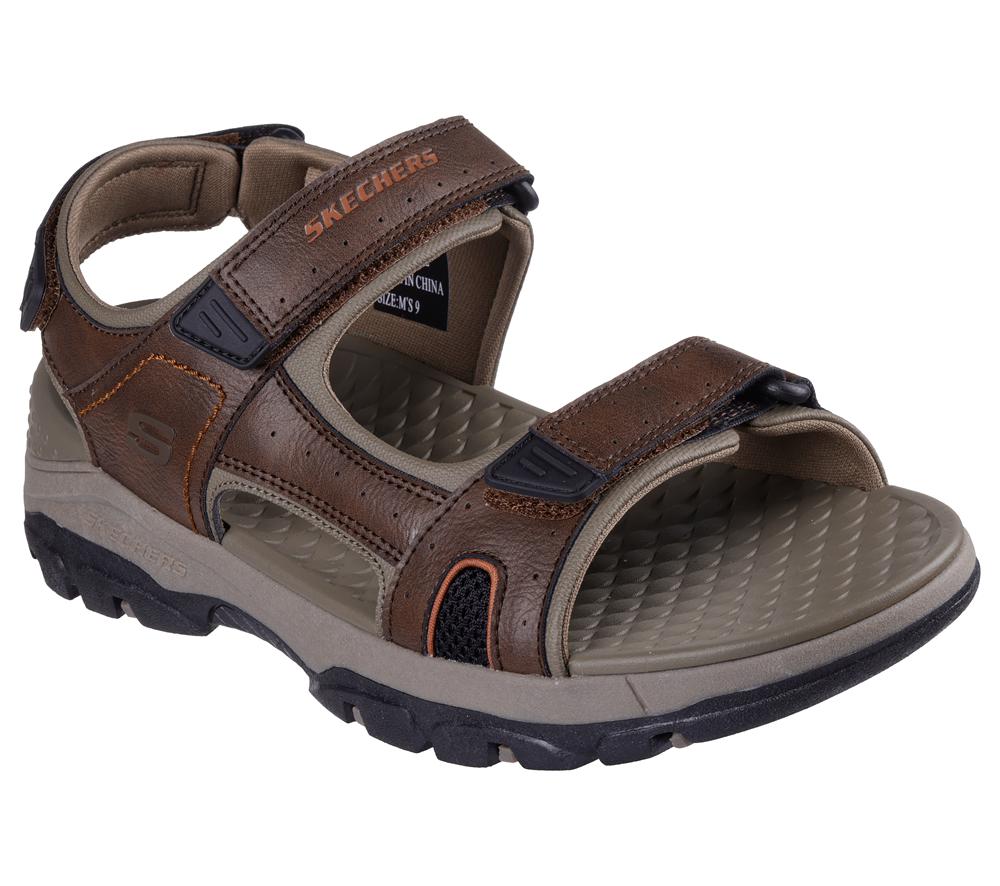 Men Skechers Relaxed Fit: Tresmen - Hirano Sandals Brown  USA |  1047-WDUCE