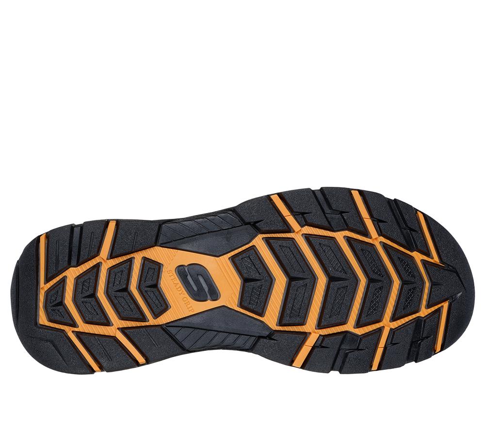 Men Skechers Relaxed Fit: Tresmen - Hirano Sandals Black  USA |  9241-QOMFG