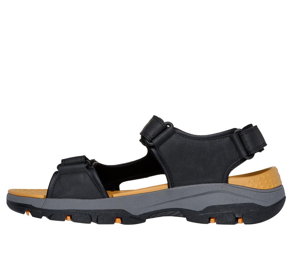 Men Skechers Relaxed Fit: Tresmen - Hirano Sandals Black  USA |  9241-QOMFG