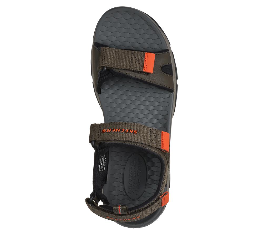 Men Skechers Relaxed Fit: Tresmen - Ryer Sandals Olive  USA |  5029-GXBOE