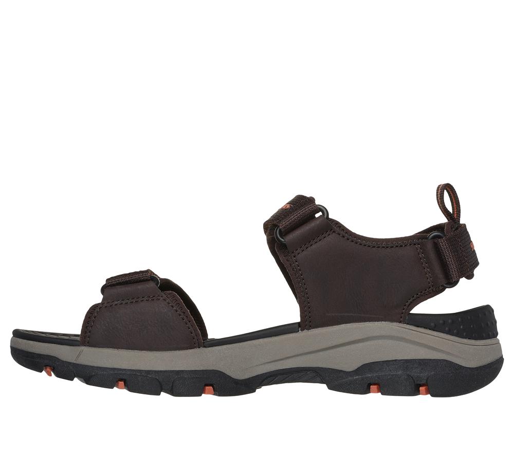 Men Skechers Relaxed Fit: Tresmen - Ryer Sandals Chocolate Brown  USA |  4801-ZVSLG