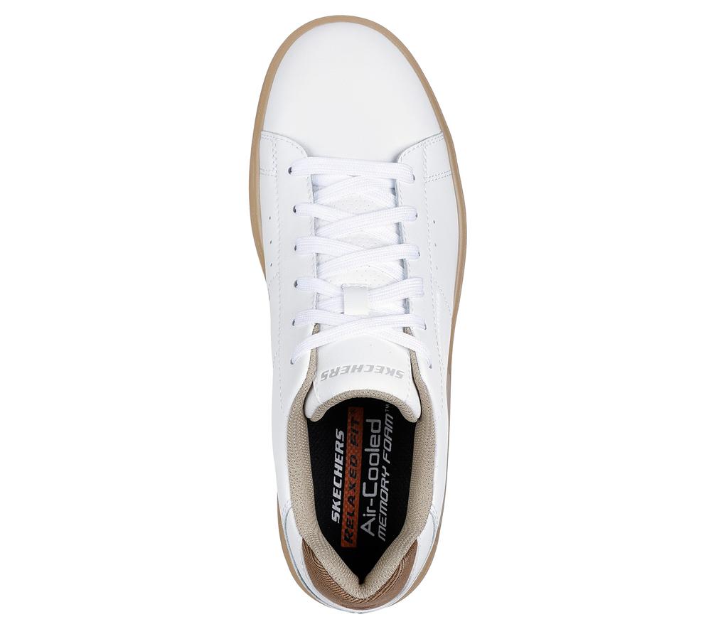 Men Skechers Relaxed Fit: Verloma - Conlan Lace Up White  USA |  4017-SLHAJ