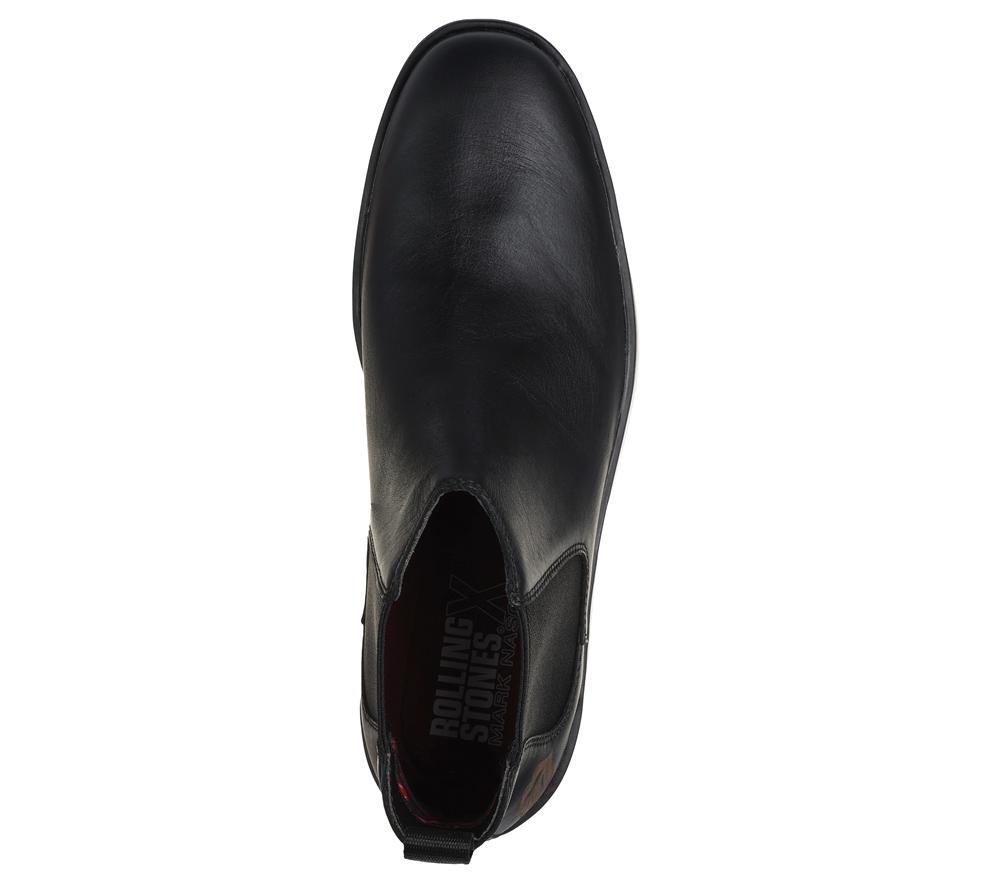 Men Skechers Rolling Stones Mark Nason: Casual Glide Cell Boots Black  USA |  3065-CUDVY