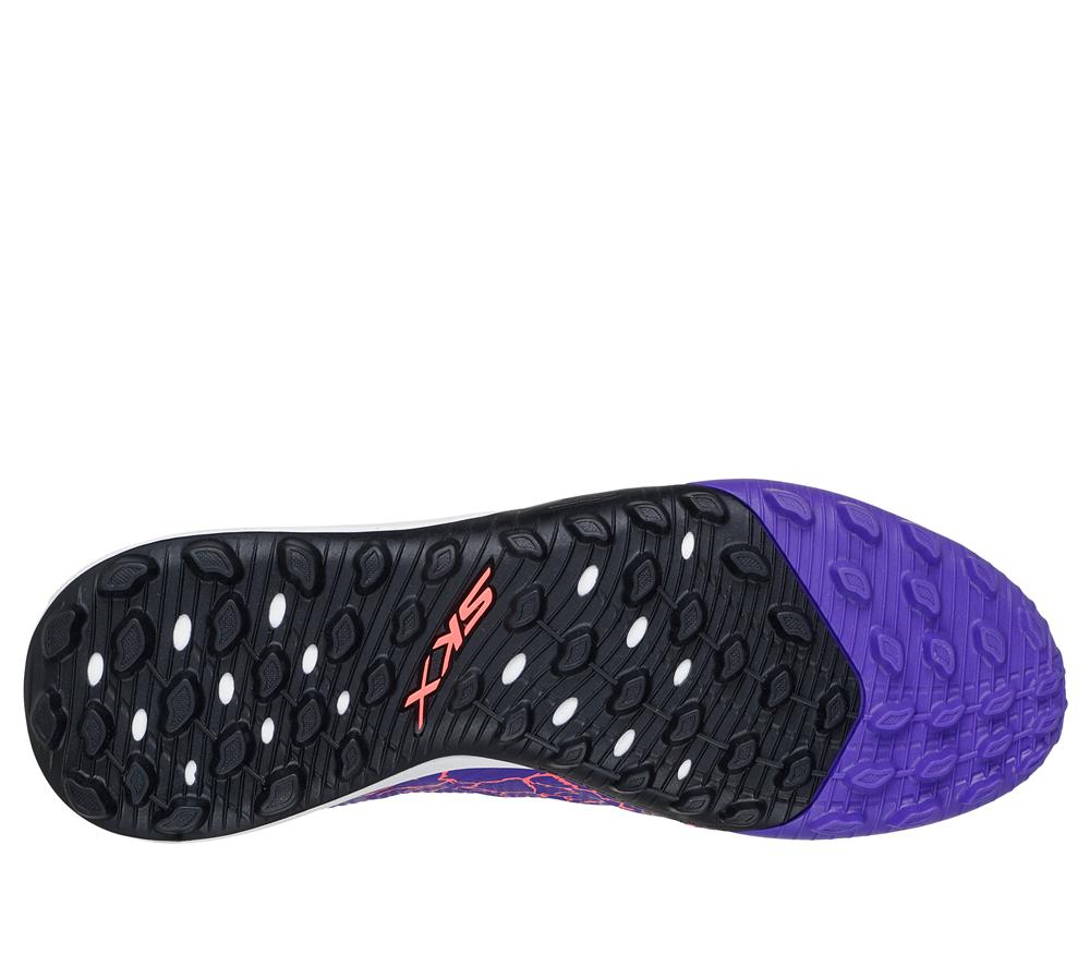 Men Skechers SKX_1.5 Academy TF Lace Up Purple  USA |  7538-ADWUZ