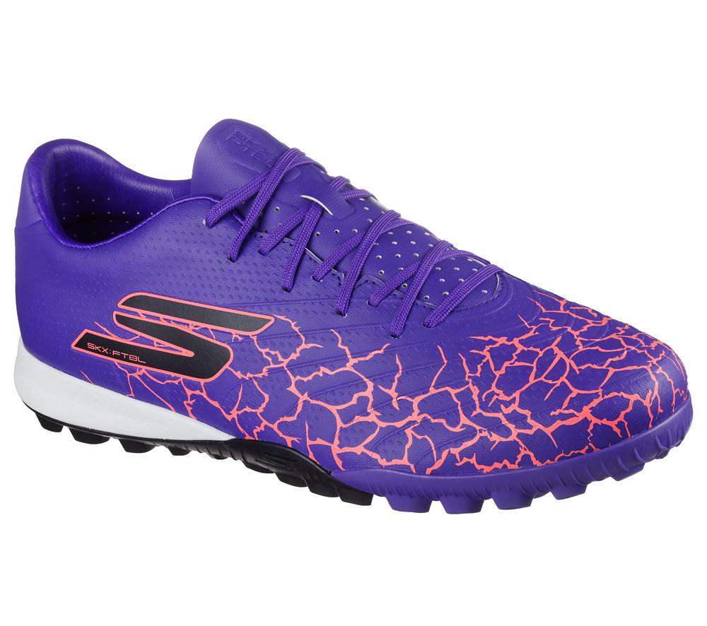 Men Skechers SKX_1.5 Academy TF Lace Up Purple  USA |  7538-ADWUZ