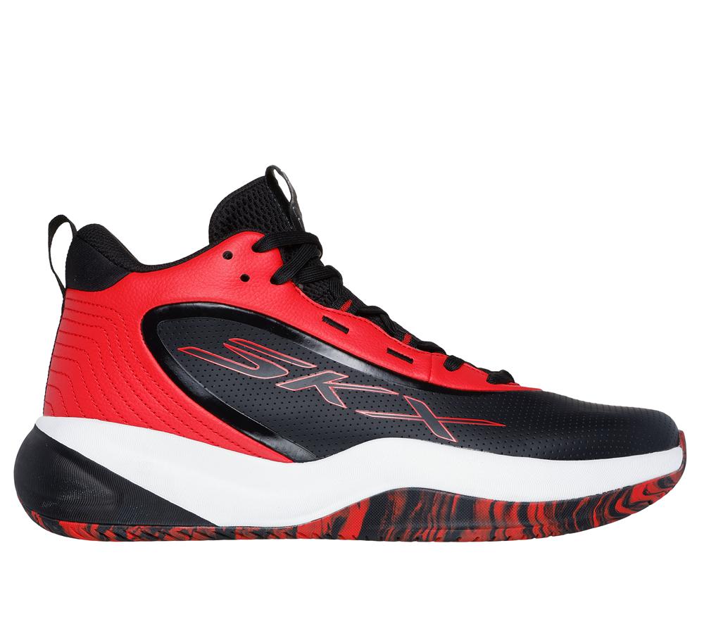 Men Skechers SKX LEAGUE Sneakers Black / Red  USA |  7648-DFPVM