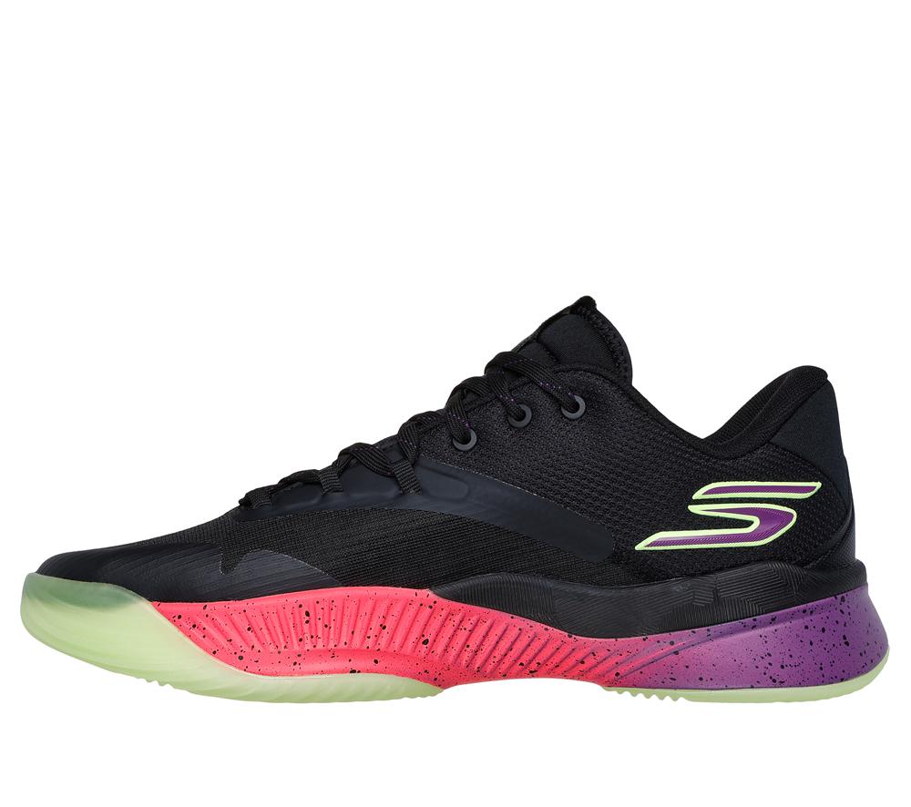 Men Skechers SKX NEXUS Sneakers Black / Purple / Pink  USA |  4063-QRCTM