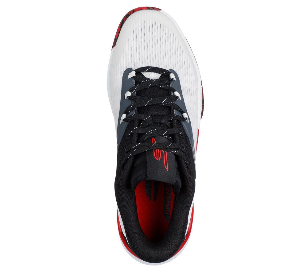 Men Skechers SKX NEXUS Sneakers White / Black / Red  USA |  8219-TRUKX