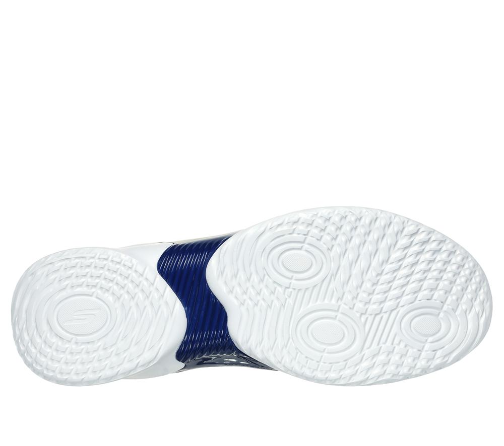 Men Skechers SKX RESAGRIP Sneakers White / Blue / Lime  USA |  6290-HMQGP