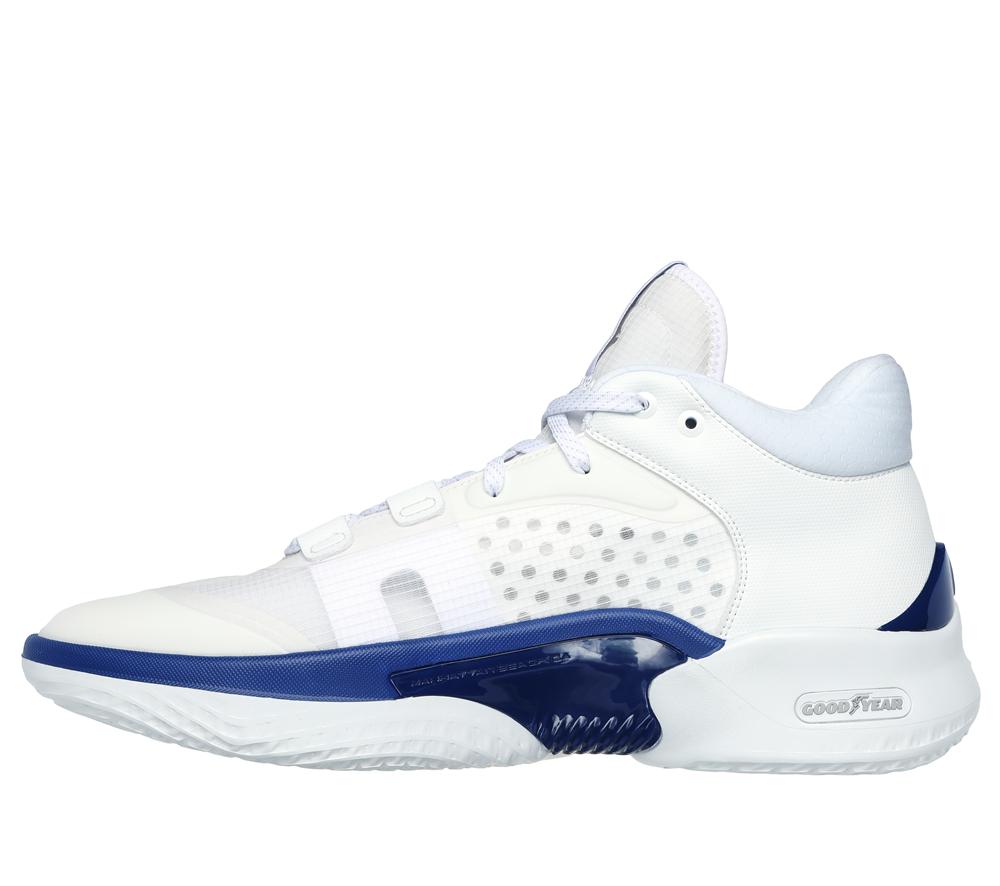 Men Skechers SKX RESAGRIP Sneakers White / Blue / Lime  USA |  6290-HMQGP