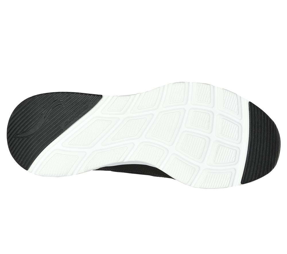 Men Skechers Skech-Air Court - Homegrown Lace Up Black / White  USA |  2741-BODQC