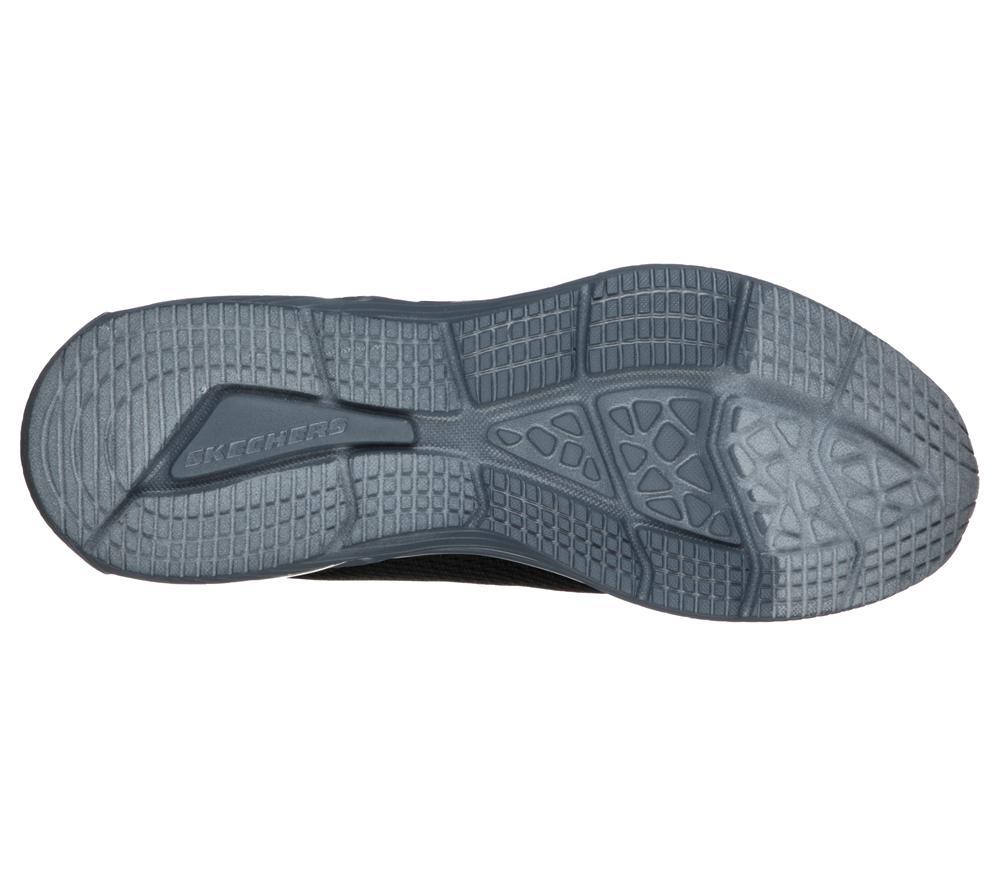 Men Skechers Skech-Air Dyna-Air Lace Up Black / Charcoal  USA |  8310-HLNIF