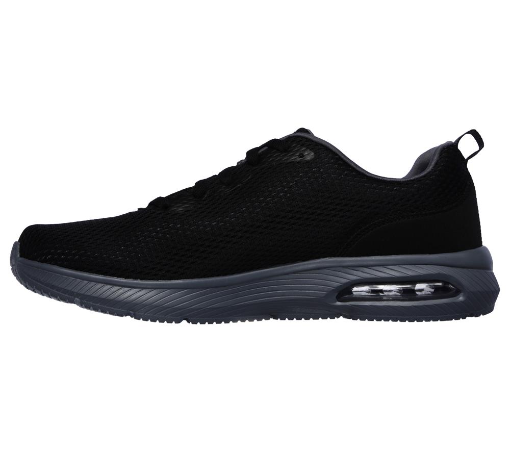 Men Skechers Skech-Air Dyna-Air Lace Up Black / Charcoal  USA |  8310-HLNIF