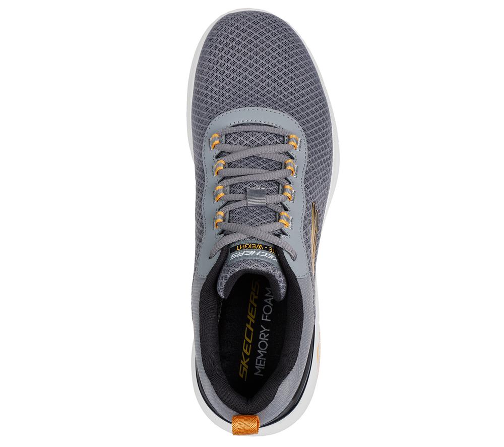 Men Skechers Skech-Air Dynamight 2.0 - Durron Sneakers Charcoal / Yellow  USA |  7406-YINOG